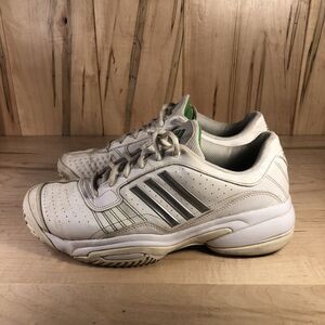 Adidas Bercuda Size 8.5 Womens Shoes White Green Athletic Trainer Sneakers